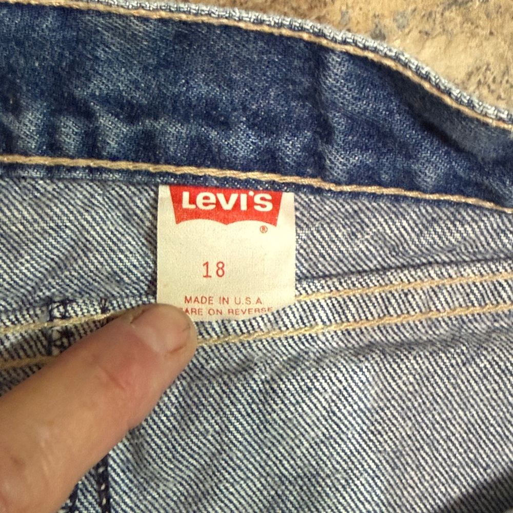 Vintage orange tag Women’s size 18 Levi’s with ankle zippers - Picture 4 of 7